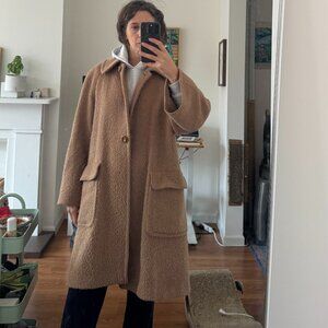 Teddy coat, long and flowy